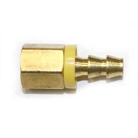 INTERSTATE PNEUMATICS Easy Lock Brass Hose Fittings, Connectors, 1/4 Inch Push-Lock Barb x 1/4 Inch Female NPT End, PK 25 FL044-25K